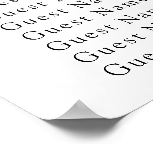 Bienenblumenkarte Poster (Ecke)