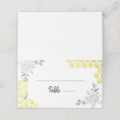 Bienenblüte-Platzkarte Platzkarte (Außenseite Aufgefaltet)