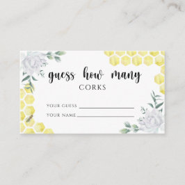 Bienenblüte - Stellen Sie sich vor, wie viele Kork Begleitkarte