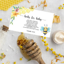 Bienenbücher für Babytickets, süß wie möglich