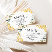 Bienenbücher für Babytickets, süß wie möglich Begleitkarte