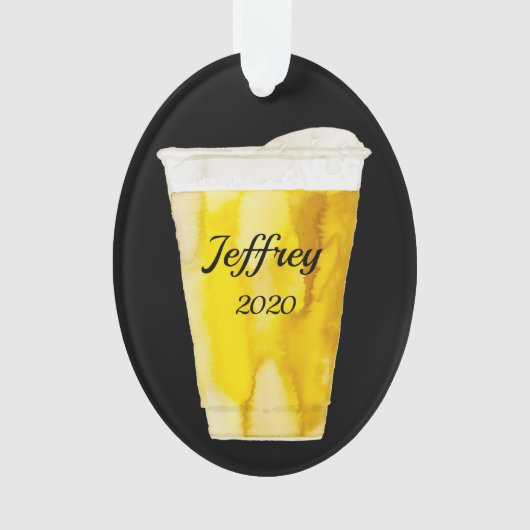 Bienencup Personalisiert Ornament (Vorderseite)