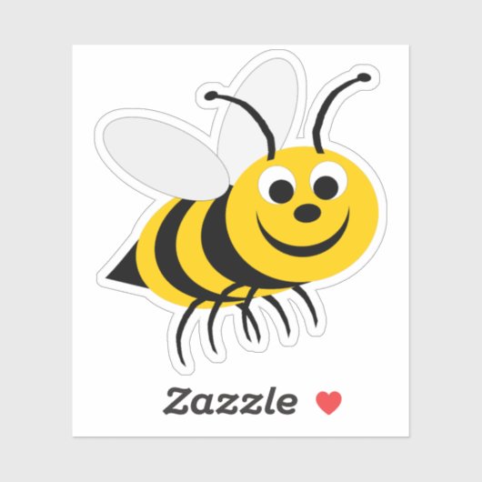 Bienendesign Aufkleber (Blatt)