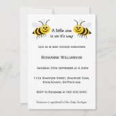 Bienendesign-Babydusche Einladung (Vorderseite)