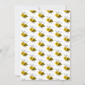 Bienendesign-Babydusche Einladung (Rückseite)
