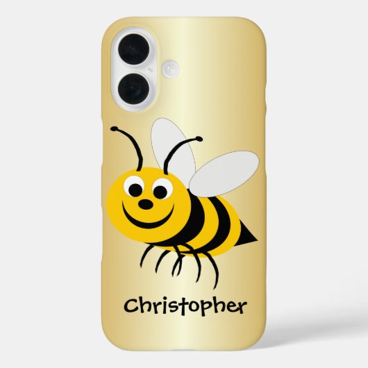 Bienendesign Case-Mate iPhone Hülle (Rückseite)