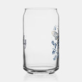 Bienendesign im Blau-Weiß-Delft-Stil mit Blume Dosenglas (Rechts)