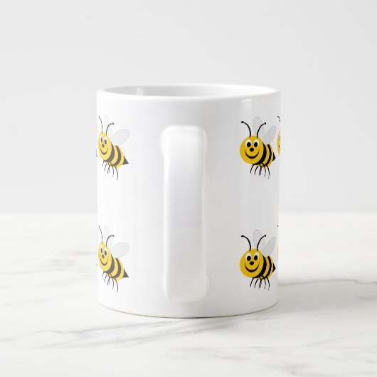 Bienendesign Jumbo-Tasse (Rückseite)