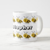 Bienendesign Jumbo-Tasse (Vorderseite Rechts)