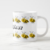 Bienendesign Jumbo-Tasse (Rechts)