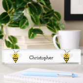 Bienendesign Namensplakette