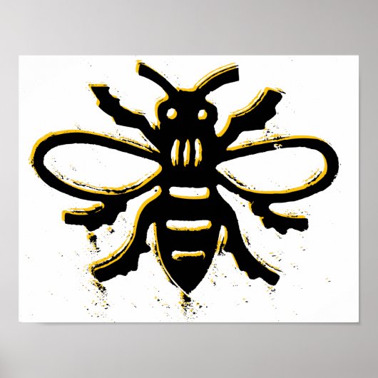 Bienendesign-Plakat Poster (Vorne)