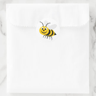 Bienendesign Runder Aufkleber