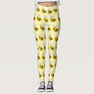 Bienendesign Sie wählen Hintergrundfarbe Leggings