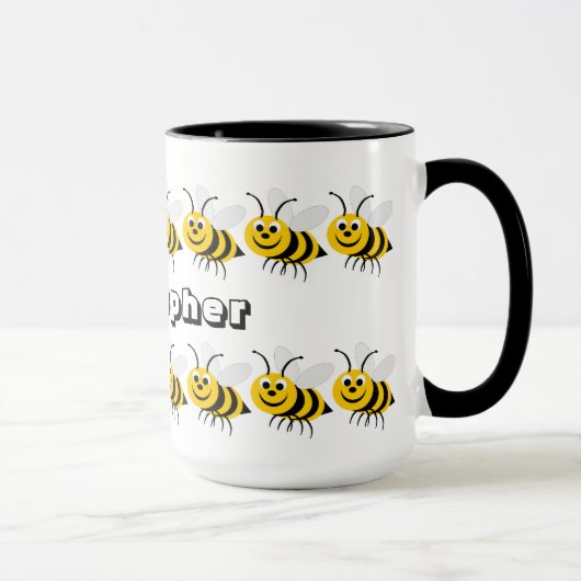 Bienendesign Tasse (Rechts)