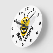 Bienendesign-Wall-Uhr Runde Wanduhr (Winkel)