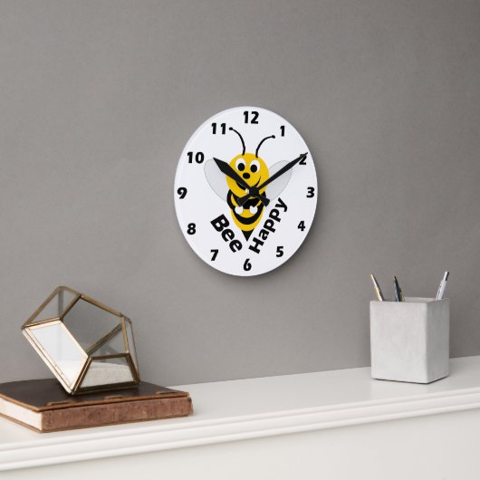 Bienendesign-Wall-Uhr Runde Wanduhr (Büro)