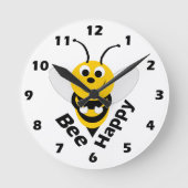Bienendesign-Wall-Uhr Runde Wanduhr (Vorderseite)