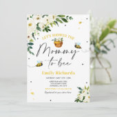 Bienendusche Einladung Gelbe Mami zu sein (Stehend Vorderseite)