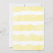 Bienendusche Einladung Junge Gelbe Hummel (Rückseite)