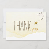 Bienendusche, horizontal dankeskarte (Vorderseite)