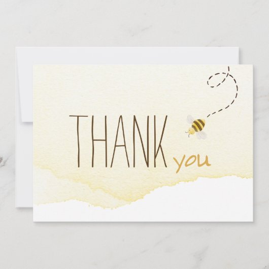 Bienendusche, horizontal dankeskarte (Vorderseite)