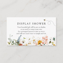 Bienendusche und Vintage Blütendusche Begleitkarte