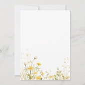 Bienendusche Wildblume Mommy to Bee Baby Einladung (Rückseite)