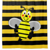 Bienenduschvorhang Duschvorhang (Vorderseite)