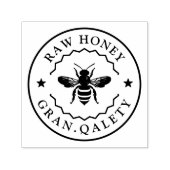 Bieneneigenartige Briefmarke Permastempel (Design)