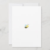 Bieneneinladung Baby Duwer Gender Reveal schwanger Einladung (Rückseite)