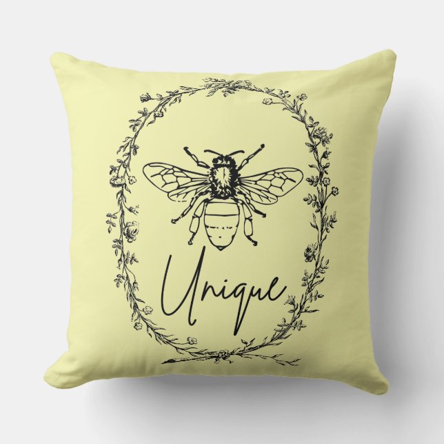 Bieneneinzigartig Kissen (Vorderseite)