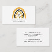 Bienenerregenbogen Bestie Bees Daycare Kinderbetre Visitenkarte (Vorne/Hinten)