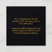 Bienenersatzkarte Quadratische Visitenkarte (Rückseite)