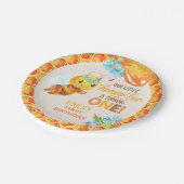 Bienenerstück - Mädchen - Custom Pappteller (Schrägansicht)