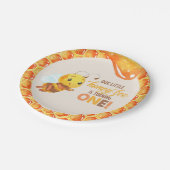 Bienenerstück Pappteller (Schrägansicht)