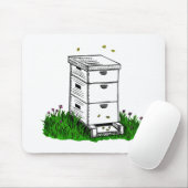 Bienenfarbe Mousepad (Mit Mouse)