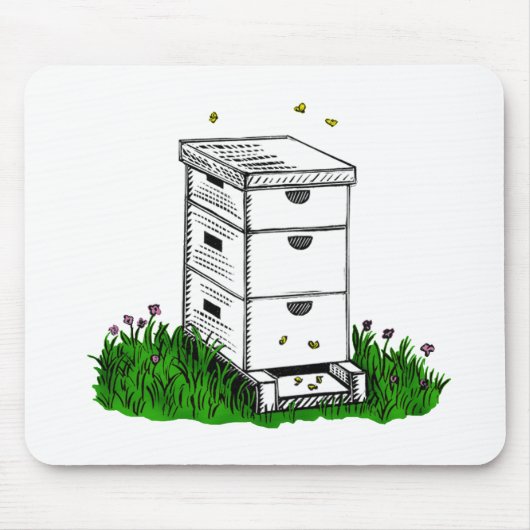 Bienenfarbe Mousepad (Vorne)