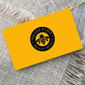 Bienenfarm-Logo Gelb & Schwarz Visitenkarte