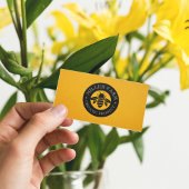 Bienenfarm-Logo Gelb & Schwarz Visitenkarte