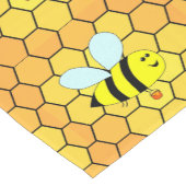 Bienenfederdesign Kurzer Tischläufer (Ecke)