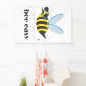 Bienenfigur mit Schnurrbart-Sonnenbrille Bee Easy Banner (InSitu)
