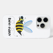 Bienenfigur mit Schnurrbart-Sonnenbrille Bee Easy Case-Mate iPhone Hülle (Rückseite (Horizontal))
