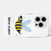 Bienenfigur mit Schnurrbart-Sonnenbrille Bee Easy Case-Mate iPhone Hülle (Rückseite (Horizontal))