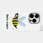 Bienenfigur mit Schnurrbart-Sonnenbrille Bee Easy Case-Mate iPhone Hülle (Rückseite (Horizontal))
