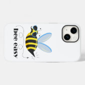 Bienenfigur mit Schnurrbart-Sonnenbrille Bee Easy Case-Mate iPhone Hülle (Rückseite (Horizontal))