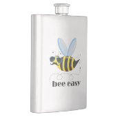 Bienenfigur mit Schnurrbart-Sonnenbrille Bee Easy Flachmann (Rechts)