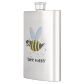 Bienenfigur mit Schnurrbart-Sonnenbrille Bee Easy Flachmann (Links)