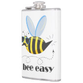 Bienenfigur mit Schnurrbart-Sonnenbrille Bee Easy Flachmann (Links)