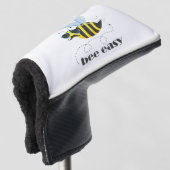 Bienenfigur mit Schnurrbart-Sonnenbrille Bee Easy Golf Headcover (3/4 Vorderseite)